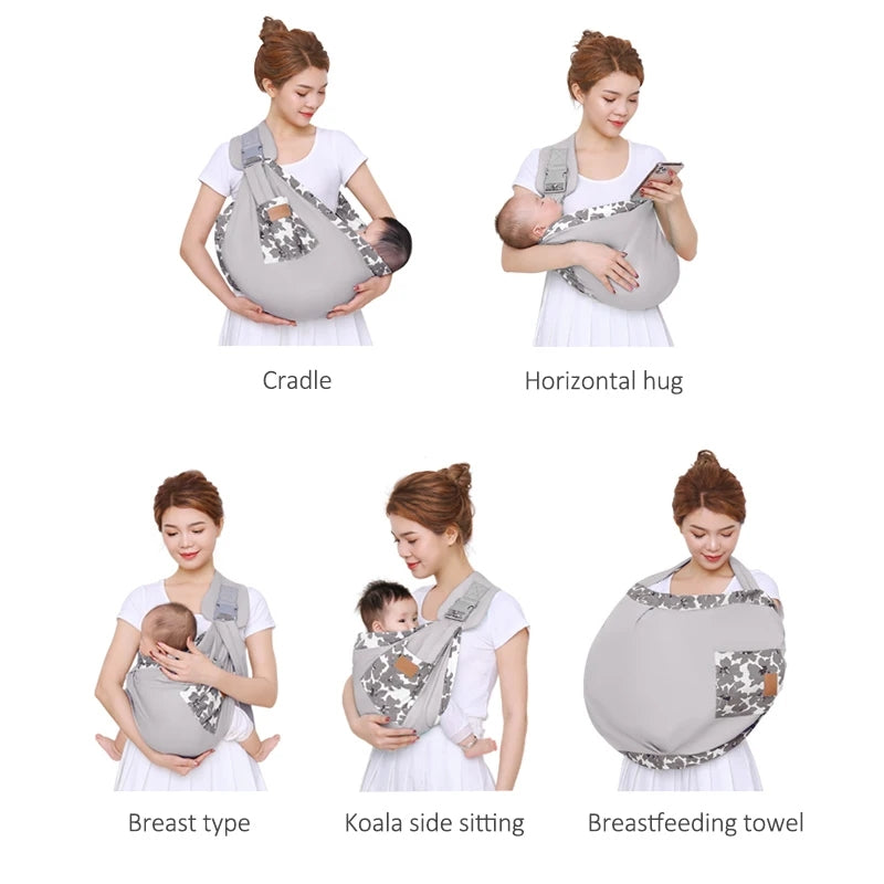 Comfortable Infant Sling with Ergonomic Back Strap