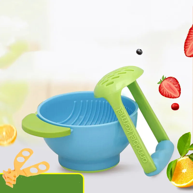 Soft Touch Baby Food Bowls with Spoon Holder