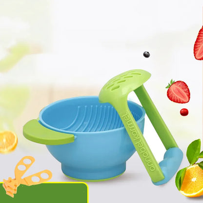 Soft Touch Baby Food Bowls with Spoon Holder