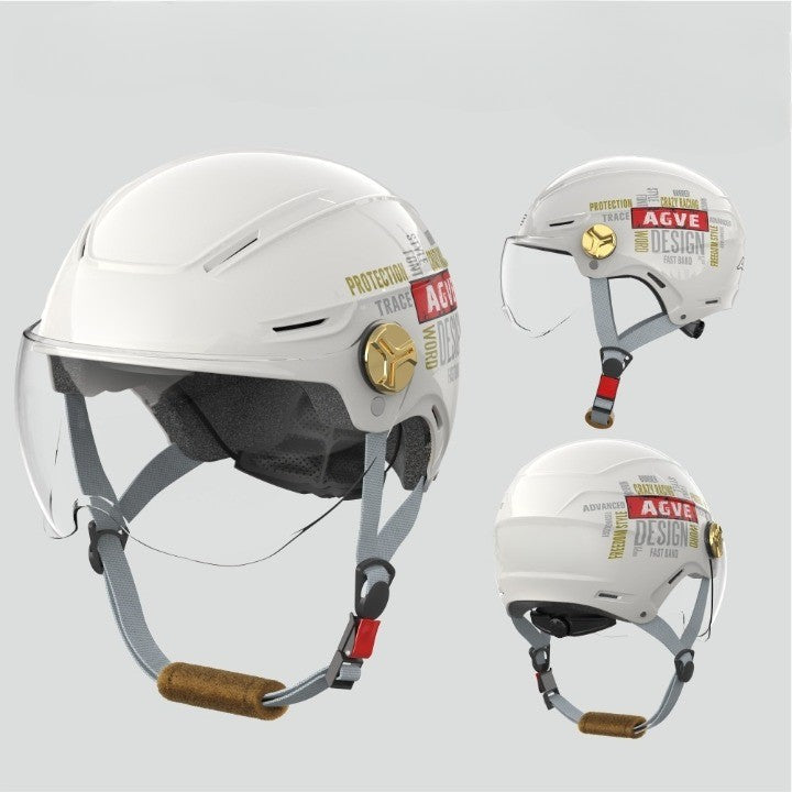 Rugged Vintage Motorbike Safety Helmet