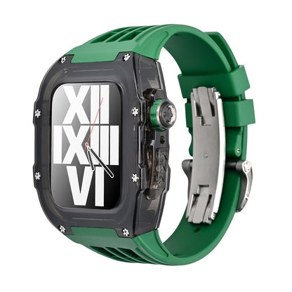 Black Rubber Strap Kit For Apple Watch