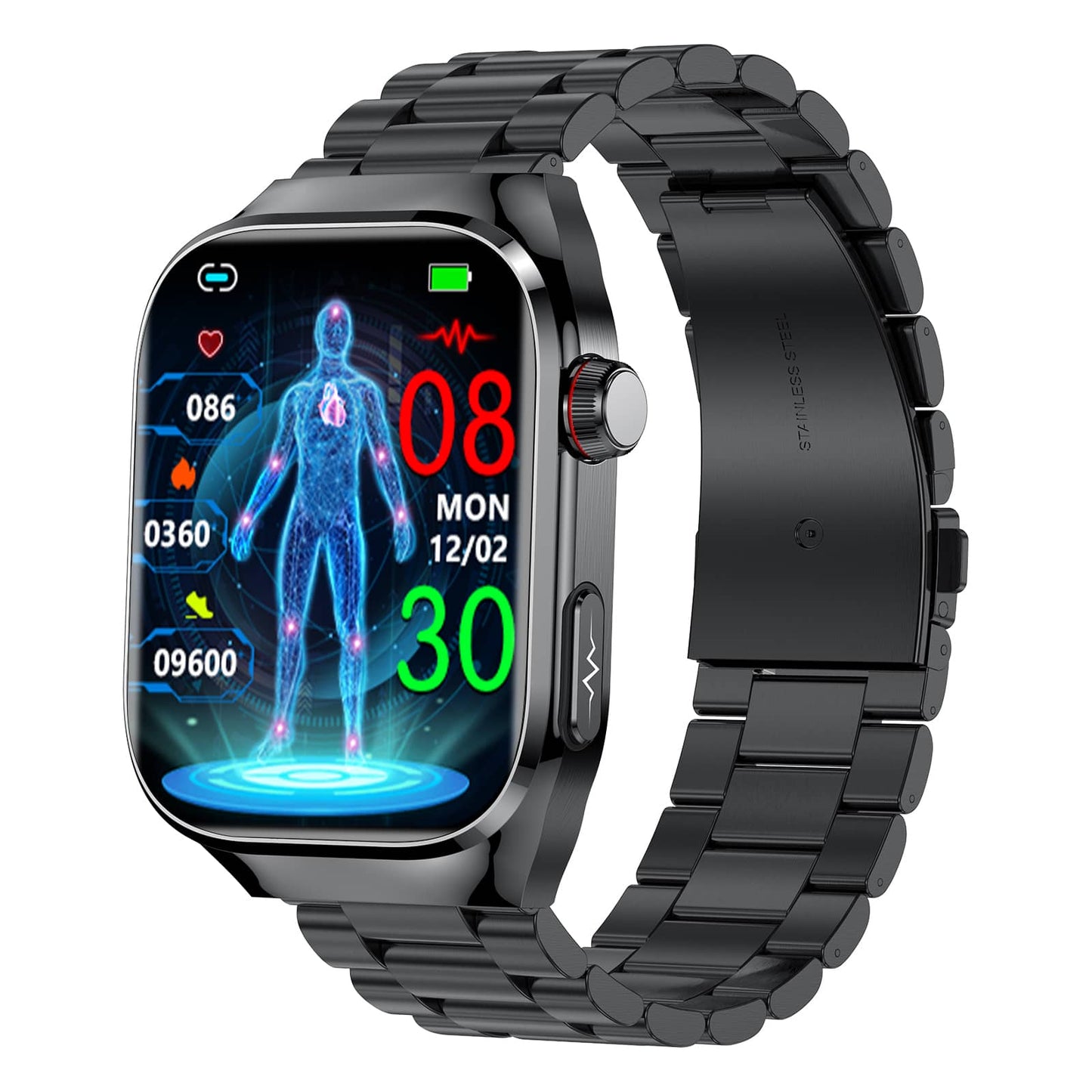 Advanced ECG Blood Pressure Monitor Smart Health Watch - Luxicro