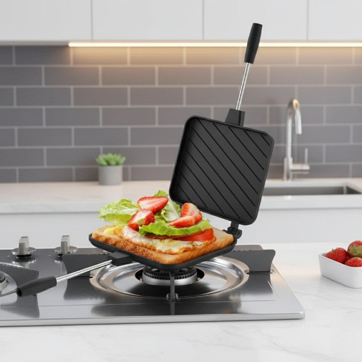 Easy Clean Double Sided Sandwich Maker Toaster