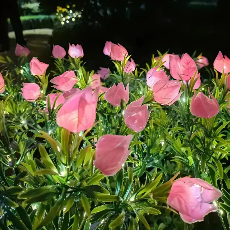 Bright Garden Solar Flower String Lights