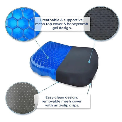 Supportive Memory Foam Back Cushion for Pain Relief