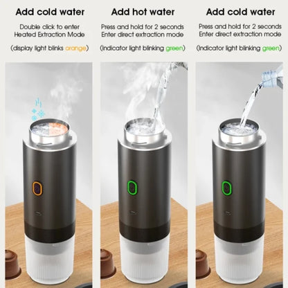 Compact Wireless Coffee Maker 3 in 1 Espresso Machine