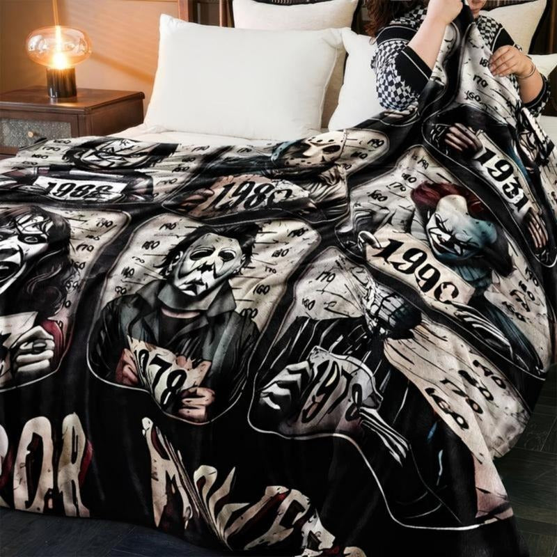 Cozy Spooky Funny Throw Blanket