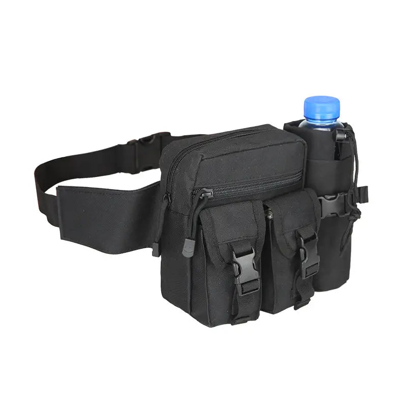 Practical Waterproof Waist Pack With Water Bottle Pocket - Luxicro