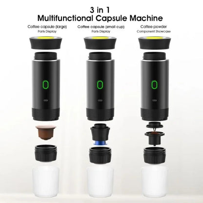 Compact Wireless Coffee Maker 3 in 1 Espresso Machine