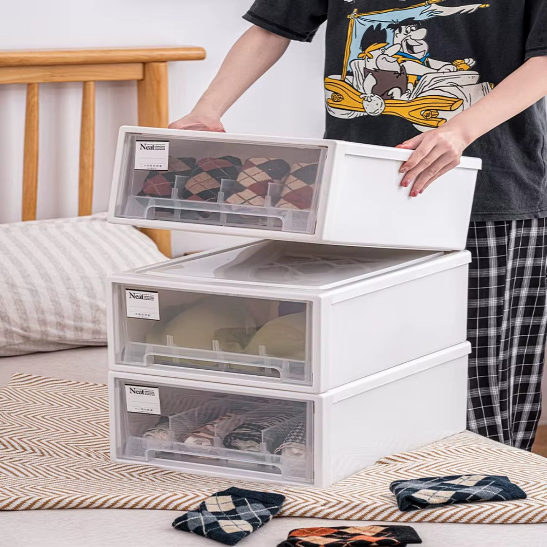 Compact Collapsible Plastic Storage Box - Luxicro