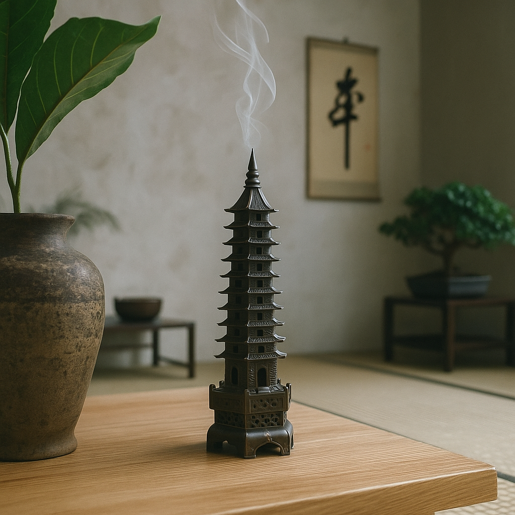 Serenity Waterfall Tower Incense Holder