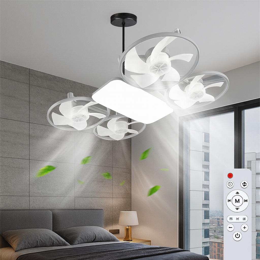 Efficient Cool White Ceiling Fan Light