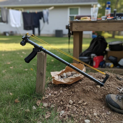 High Powered Zoom Slingshot with Laser Sight