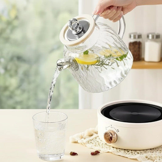 Bent Glass Adjustable Heat Tea Steeper - Luxicro