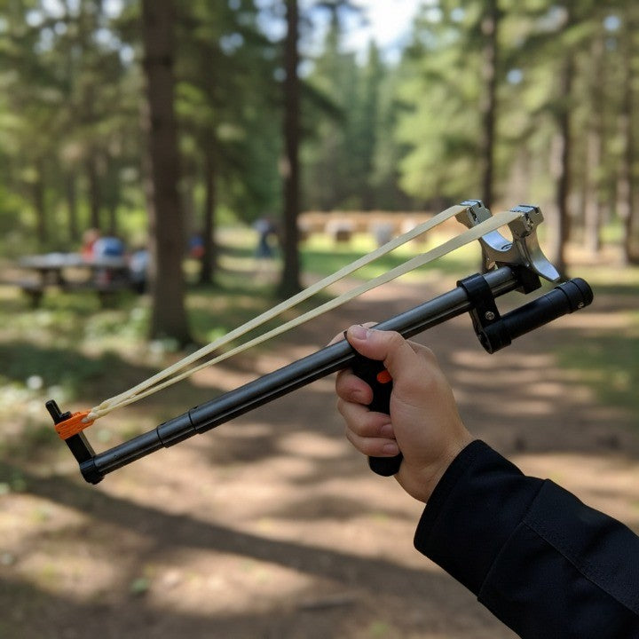 High Powered Zoom Slingshot with Laser Sight