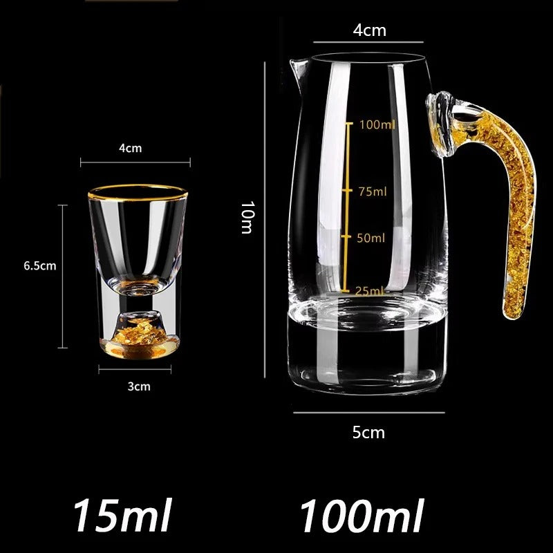 Elegant Crystal Wine Glasses Set