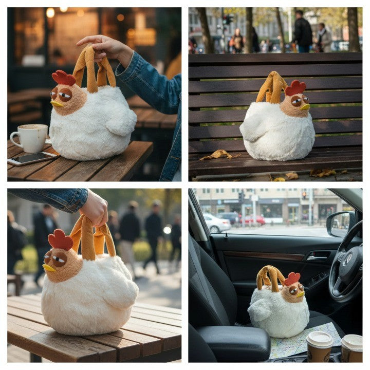 Fun Plush Chicken Backpack