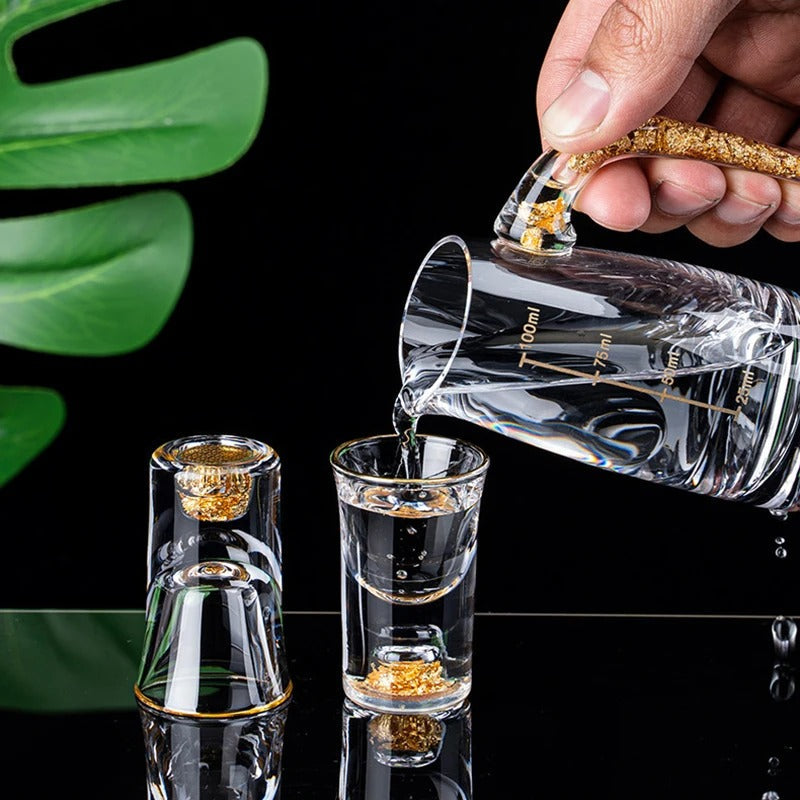 Elegant Crystal Wine Glasses Set