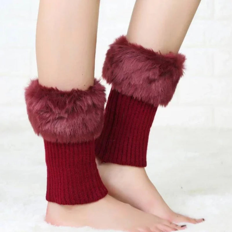 Cozy FurryLegs - Soft and Stylish Winter Leg Warmers