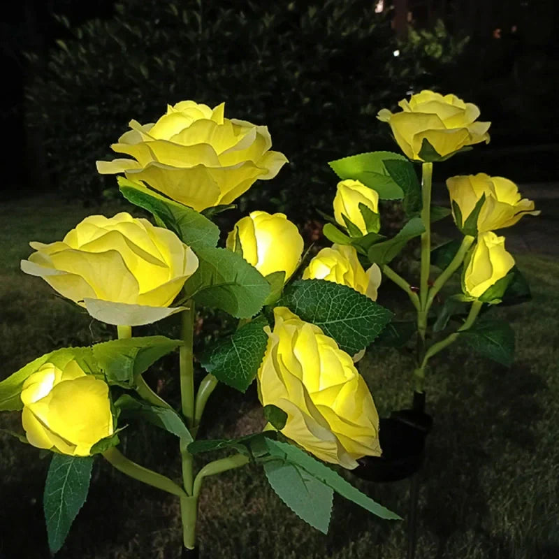 Bright Garden Solar Flower String Lights