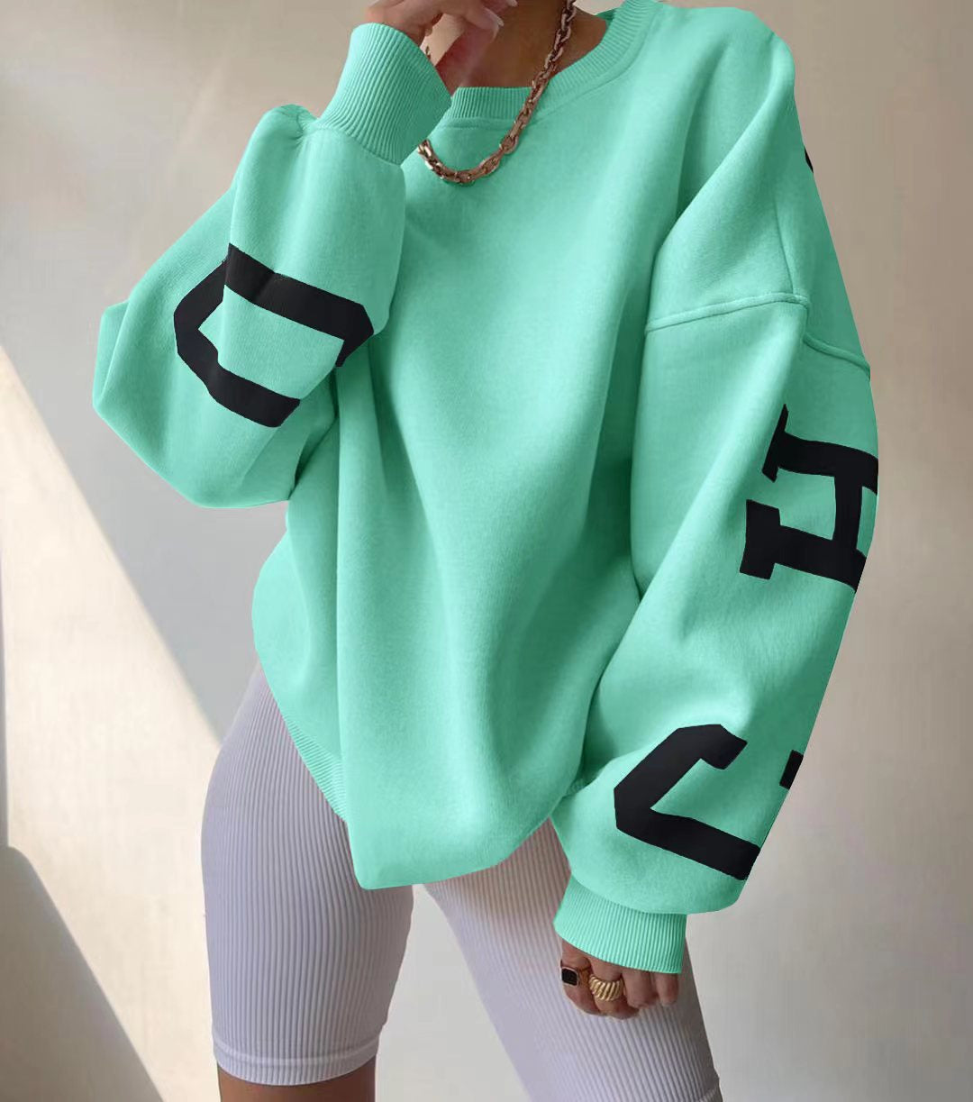 Relaxed Fit Women's Sweatshirt - Soft Cotton Blend