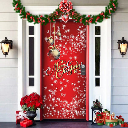 Fun Holiday Elf Door Decoration Wrap