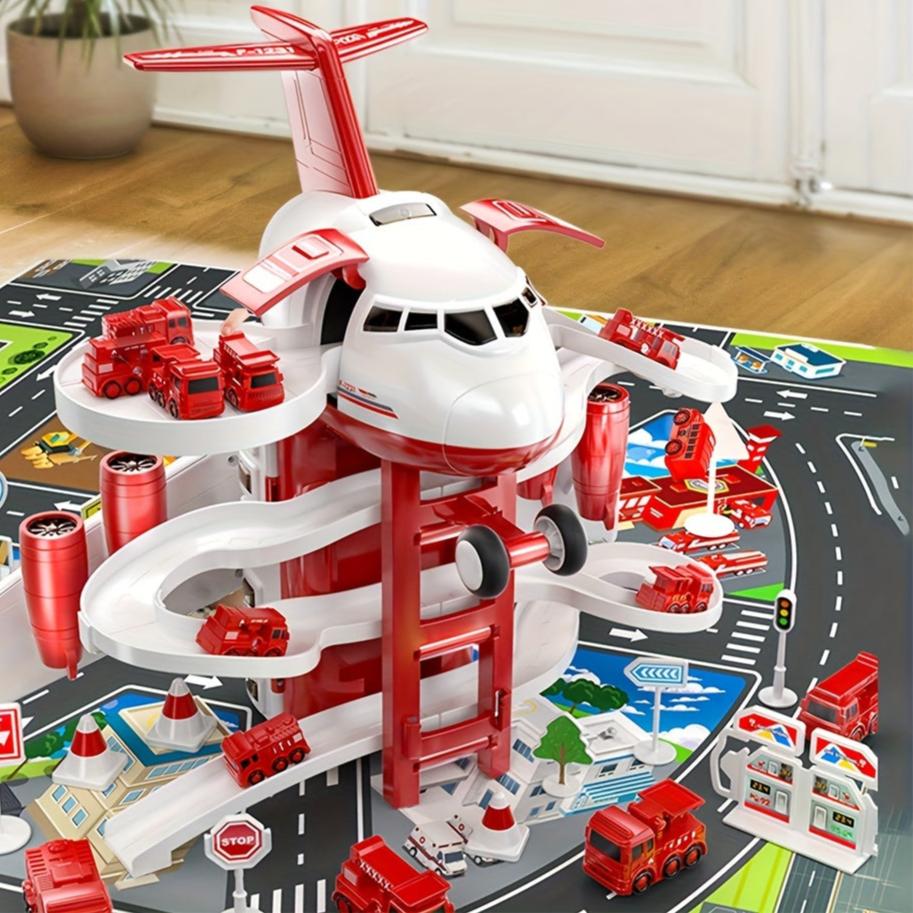 Action Playset Fire Truck Airplane Toy