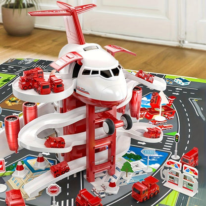 Action Playset Fire Truck Airplane Toy