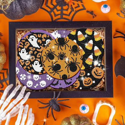Haunted House Ceramic Coasters - Luxicro