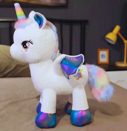 Bright Rainbow Plush Teddy Unicorn Toy