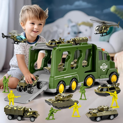 Ultimate Military Action Playset with 14 Vehicles
