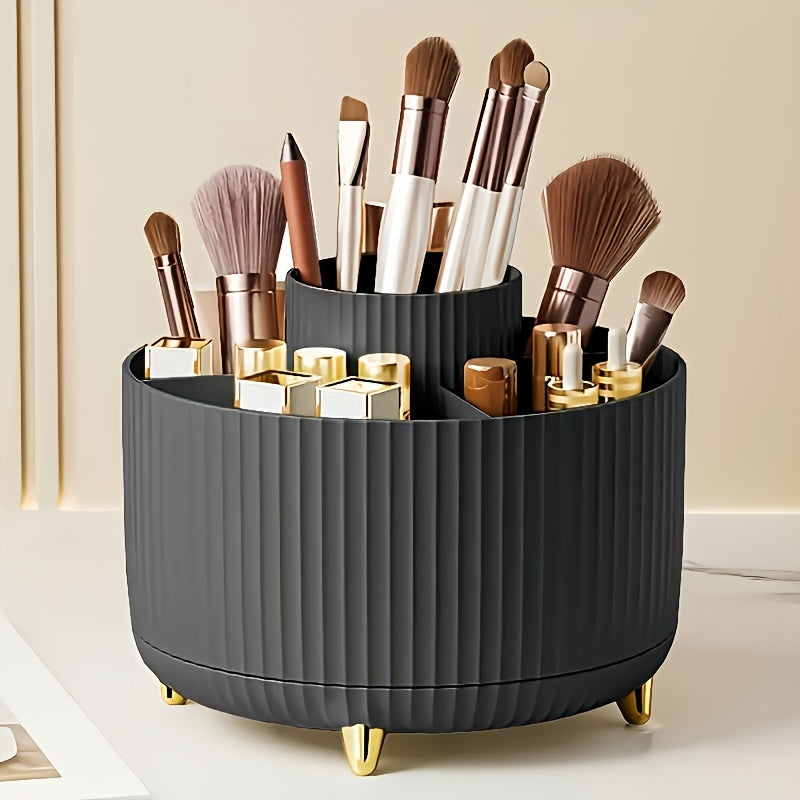 Rotating Makeup Storage 5 Compartment Cosmetic Holder