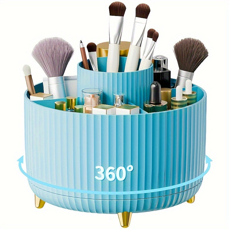 Rotating Makeup Storage 5 Compartment Cosmetic Holder