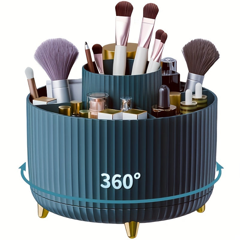 Rotating Makeup Storage 5 Compartment Cosmetic Holder