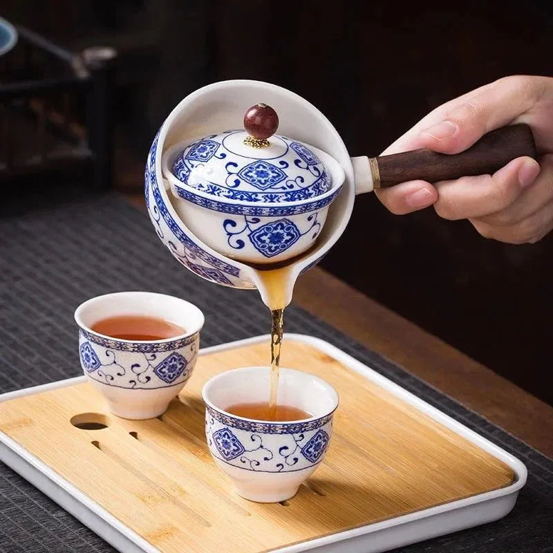 Traditional Porcelain Asian Tea Set - Luxicro