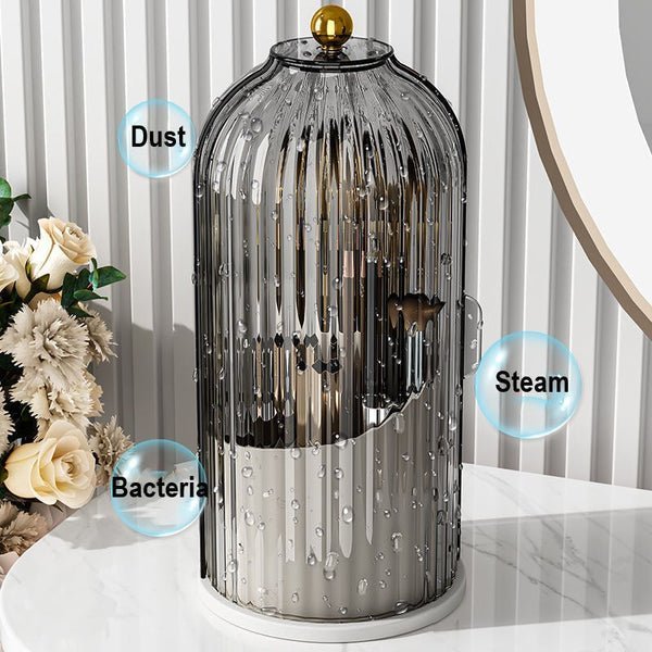 Spinning Cosmetic Brush Organizer Case