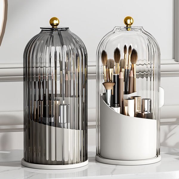 Spinning Cosmetic Brush Organizer Case