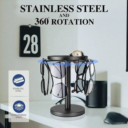 360 Degree Glasses Display Rack - Compact Office Holder