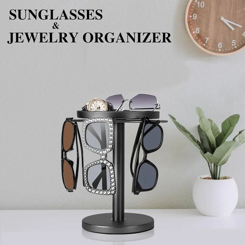 360 Degree Glasses Display Rack - Compact Office Holder
