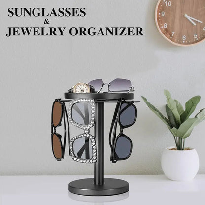 360 Degree Glasses Display Rack - Compact Office Holder