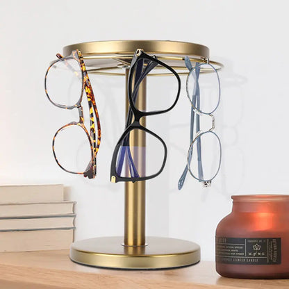 360 Degree Glasses Display Rack - Compact Office Holder - Luxicro