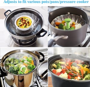 Portable Folding Food Steamer Basket