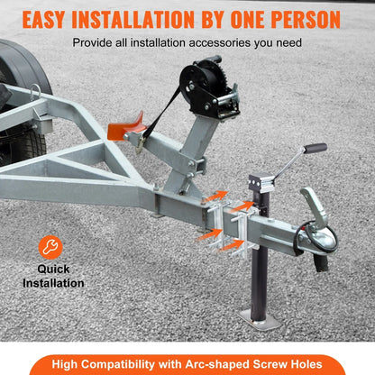 Strong A-Frame Trailer Jack 5000lb Heavy Duty