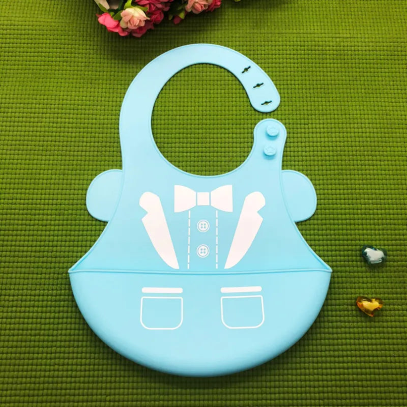 Adorable Infant Drool Bibs - Fun Animal Silicone Bib Set