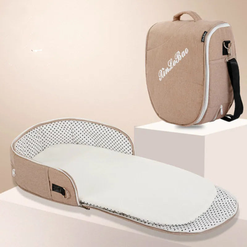 Portable Baby Travel Cot with Net and Carry Bag