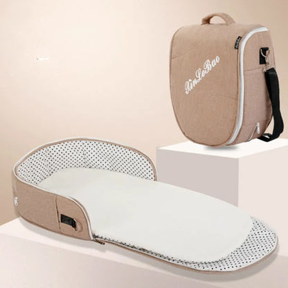 Compact Infant Travel Cot with Roof and Carry Case