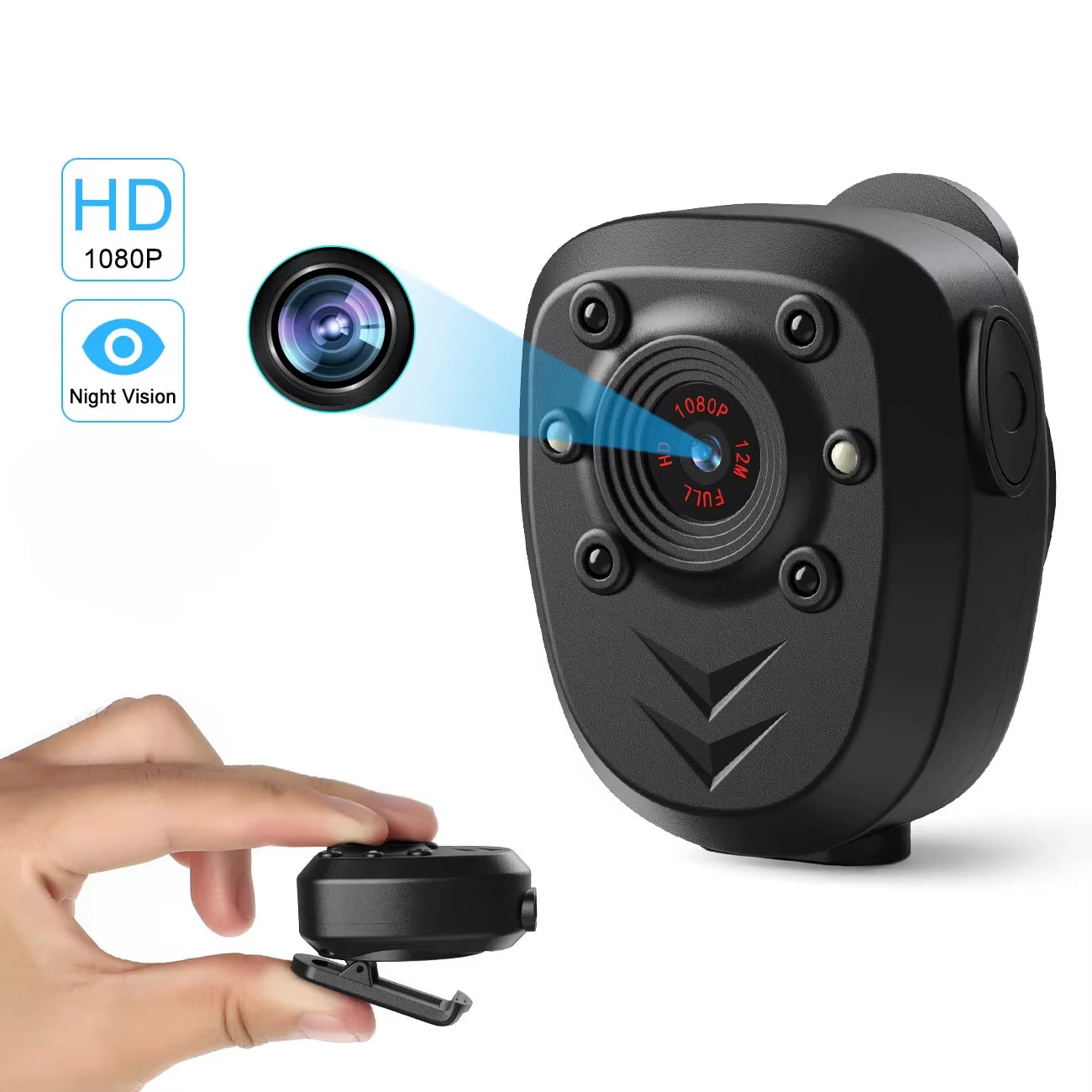 Compact Wi-Fi Night Vision Surveillance Camera