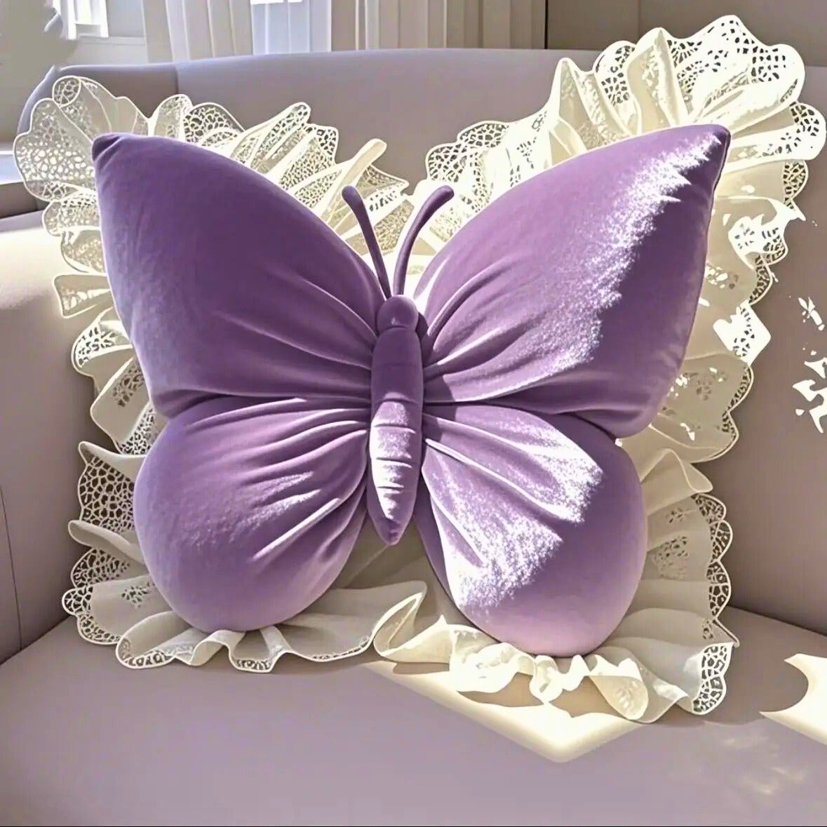 Colorful Floral Accent Pillow