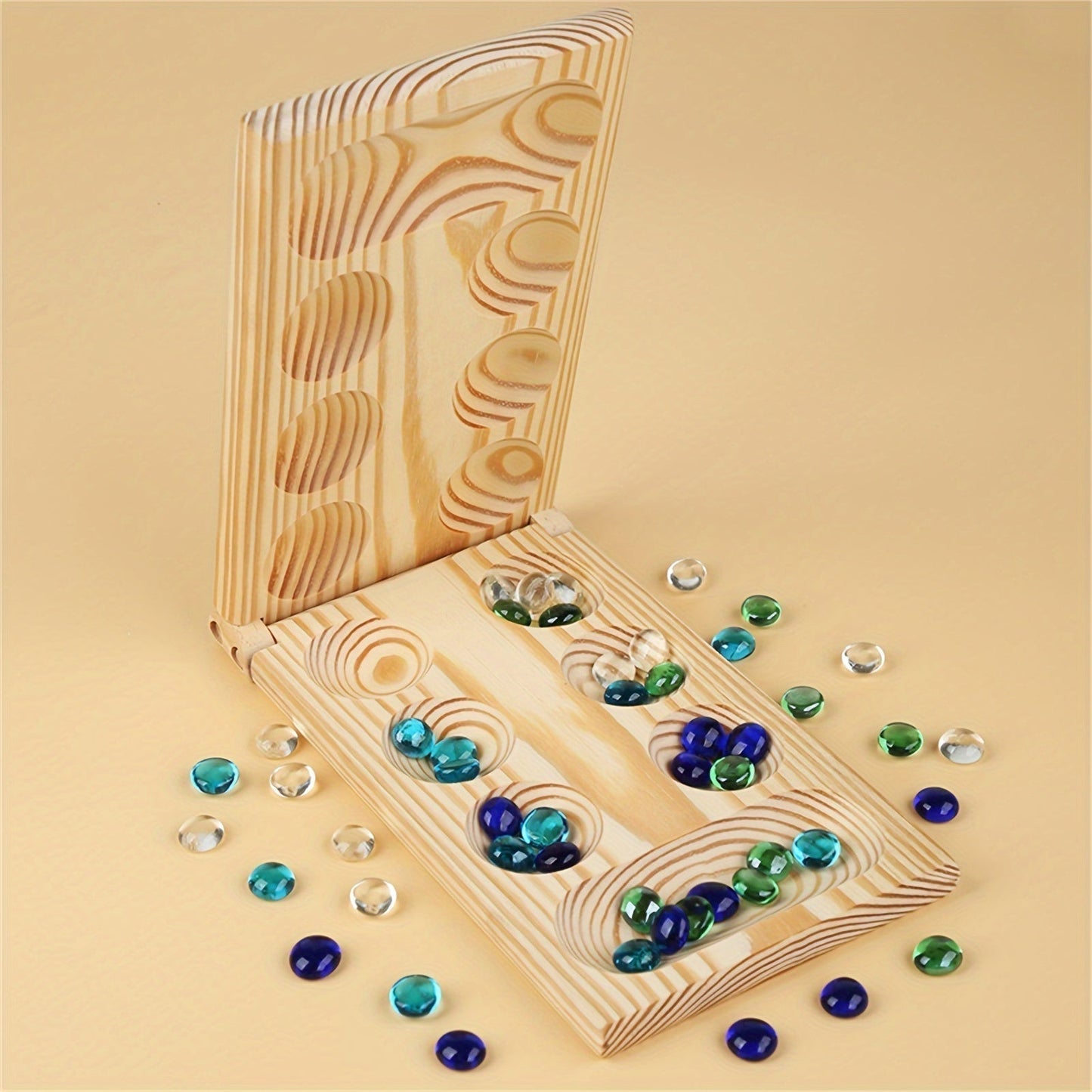Compact Travel Mancala Board Game for Family Fun