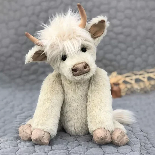 Cuddly Scottish Highland Cow Soft Toy - Luxicro